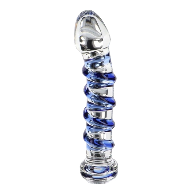 Toy Joy Glass Worxx G-Spot Gemstone Dildo